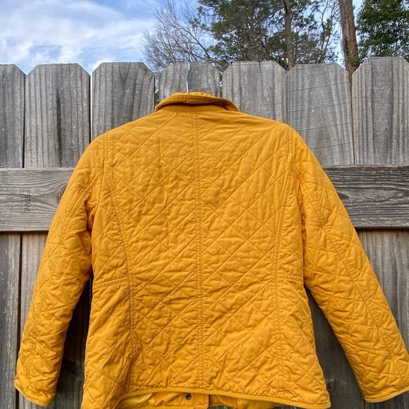 Talbots Petite Marigold Yellow Quilted Jacket - Picture 8 of 9